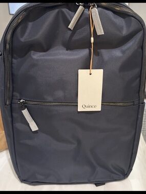 QUINCE Voyage Nylon Slim Travel Backpack NAVY NWT
